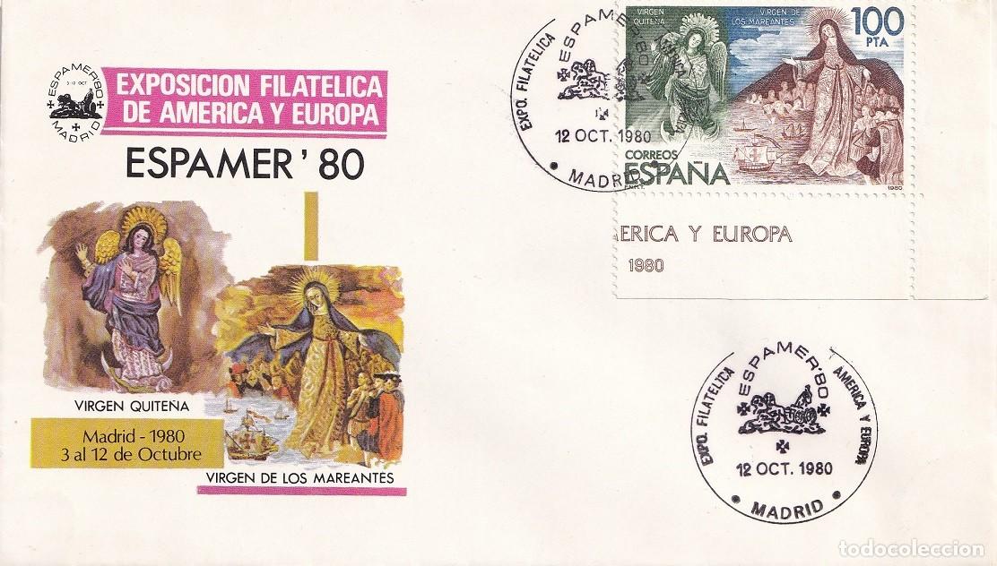 Sellos: Sobre Barcelona 1980 - Exposici&oacute;n Filat&eacute;lica de Am&eacute;rica y Europa Espamer 80 - Exposici&oacute;n provincial