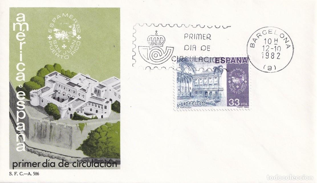Sellos: SPD Barcelona 1982 - Am&eacute;rica Espa&ntilde;a Espamer 82 La Fortaleza de San Juan de Puerto Rico - Puerto Rico