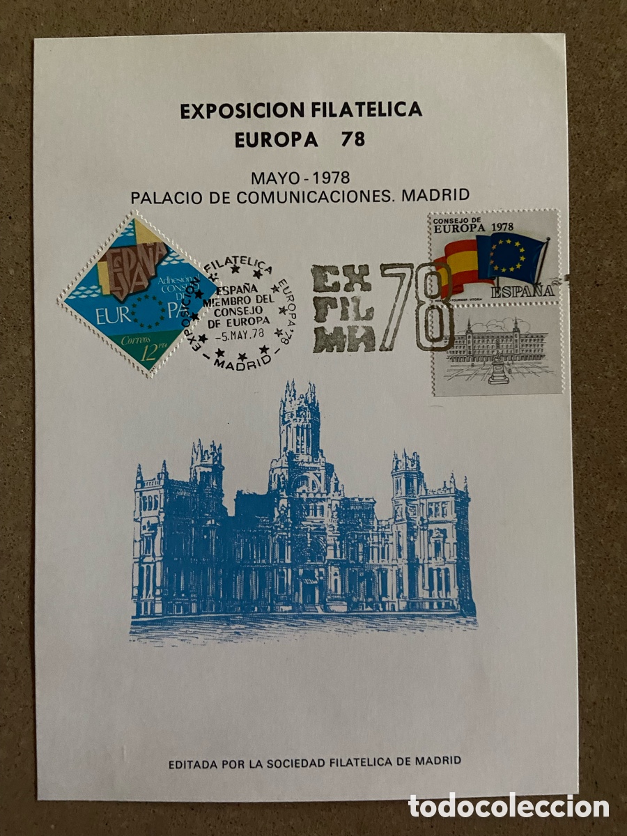 Sellos: JUEGO DE 3 TARJETAS CON MATASELLOS ESPECIAL DE PRIMER D&Iacute;A. XI FERIA DEL SELLO Y EXFILNA 78