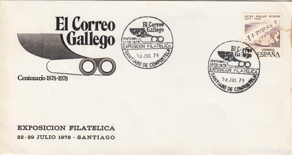 Sellos: GALICIA MATASELLOS EL CORREO GALLEGO - SANTIAGO DE COMPOSTELA - 1978