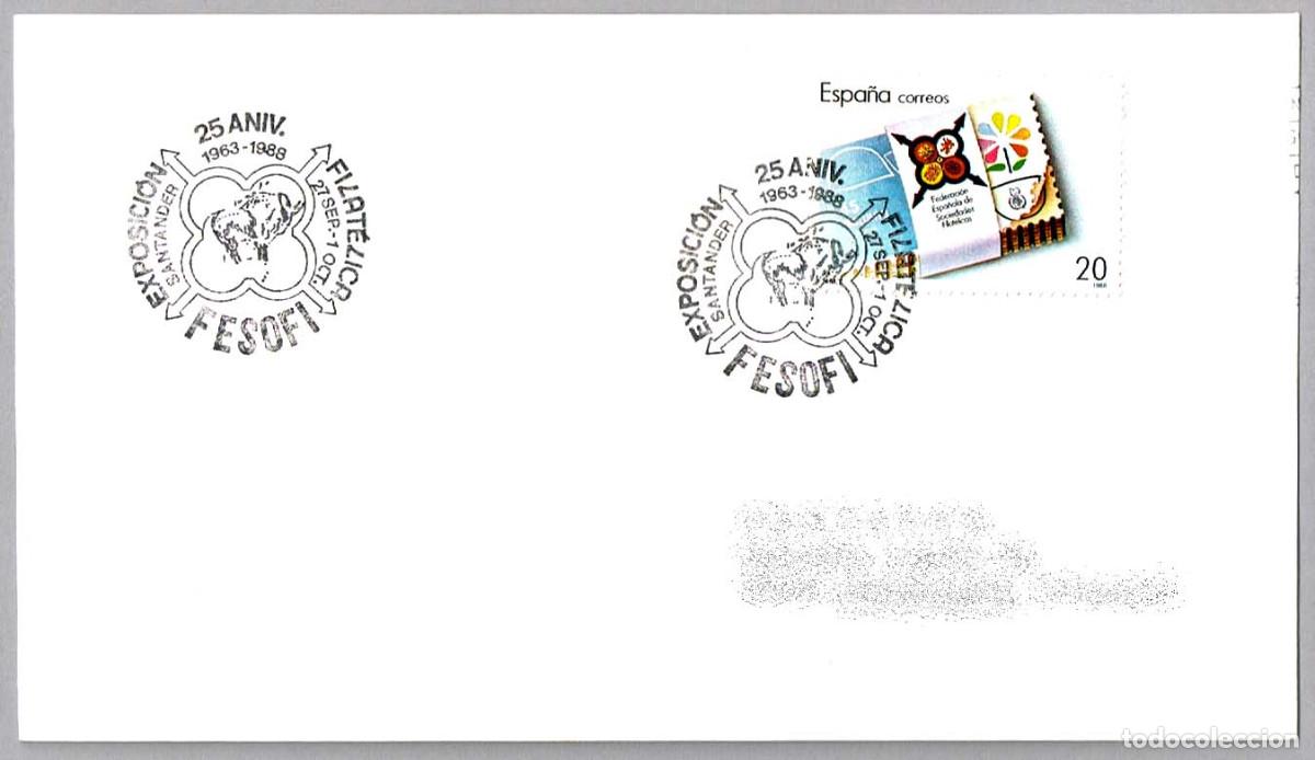 Sellos: Matasellos 25 ANIV. FESOFI - PINTURAS ALTAMIRA. Santander, Cantabria, 1988