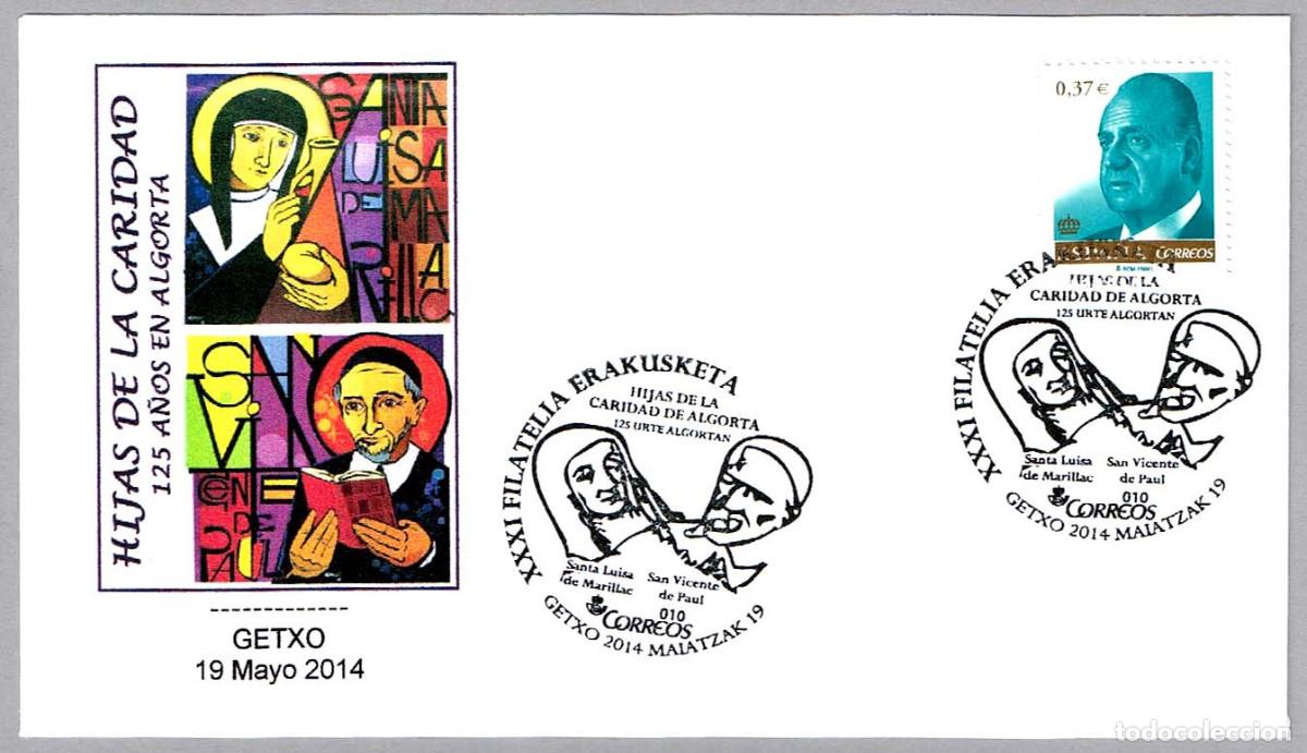 Sellos: Matasellos HIJAS DE LA CARIDAD - 125 A&Ntilde;OS EN ALGORTA. Getxo, Pais Vasco, 2014