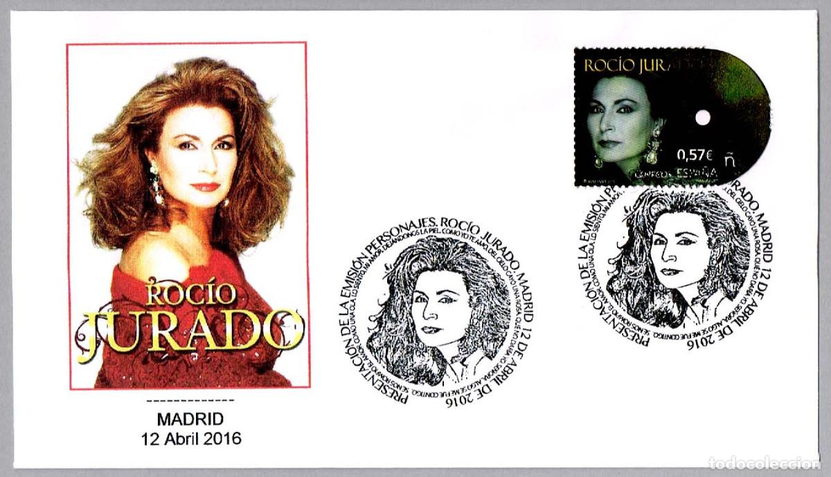 Sellos: Matasellos Presentacion - ROCIO JURADO. Madrid 2016