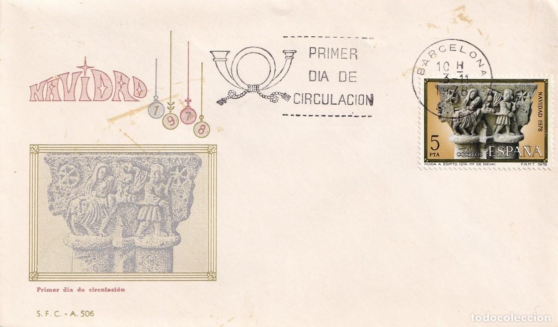 Stamps: SPD Barcelona 1978 - Navidad - Capiteles de la Iglesia de Santa Mar&iacute;a de Nieva Segovia - Primer d&iacute;a