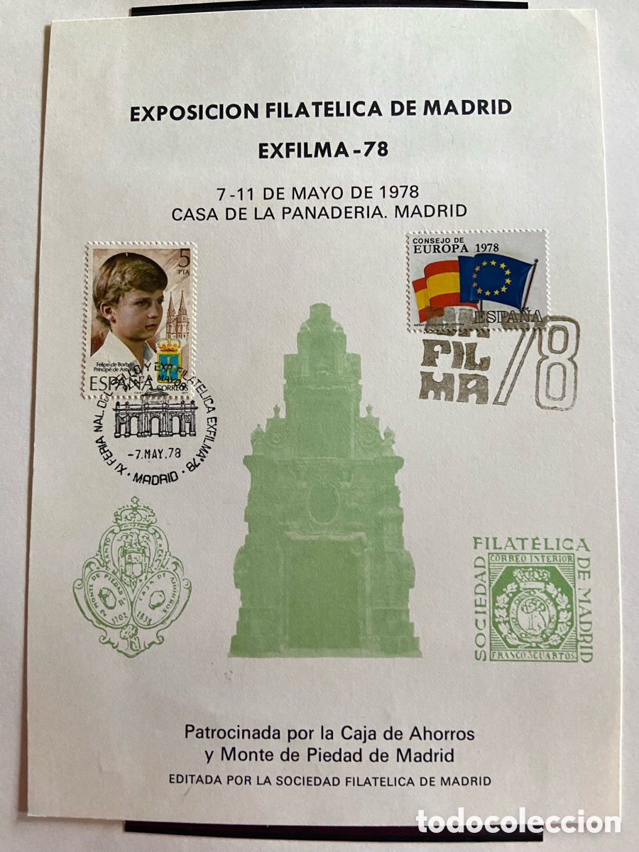 Sellos: TARJETASRECUERDO EXFILMA 78. XI FERIA NAL DEL SELLO. MASRID