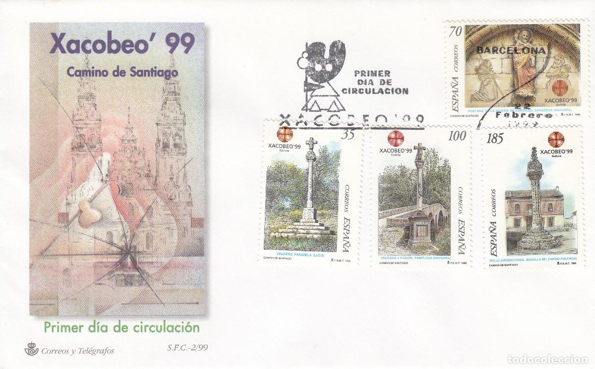 Sellos: GALICIA spd MATASELLOS XACOBEO 99 - CAMINO DE SANTIAGO -