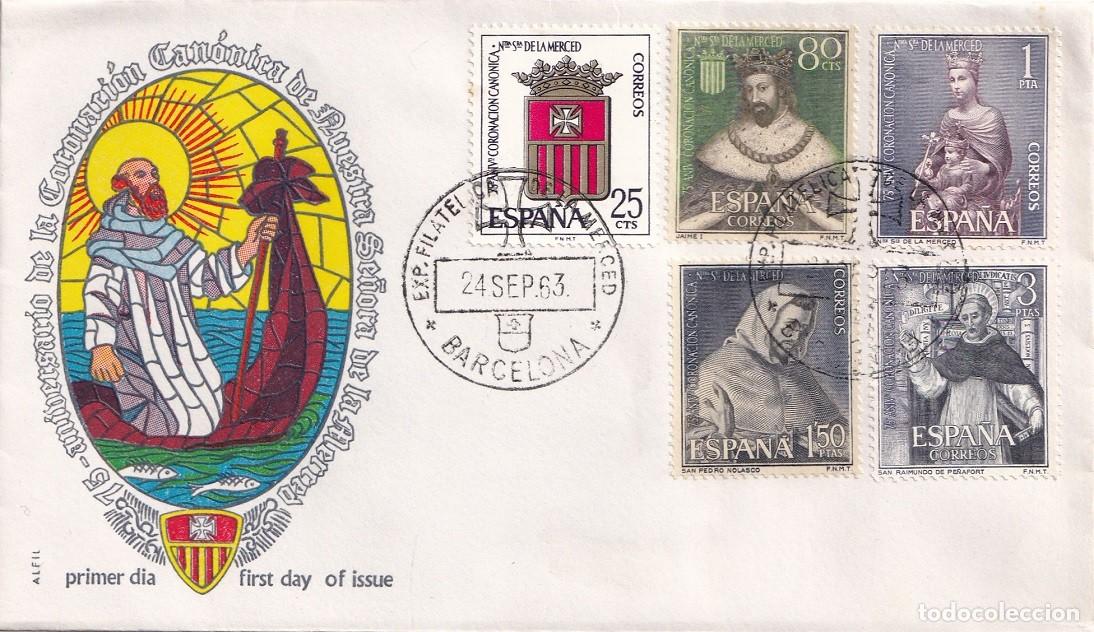 Sellos: SPD en Alfil Barcelona 1963 - 75 Aniversario de la Coronaci&oacute;n Can&oacute;nica de Nuestra Sra de la Merced