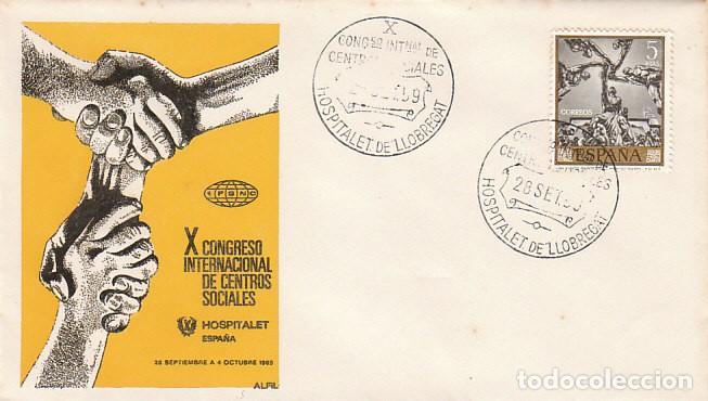 Sellos: A&Ntilde;O 1969, HOSPITALET DE LLOBREGAT, HOSFINUM, SOBRE OFICIAL