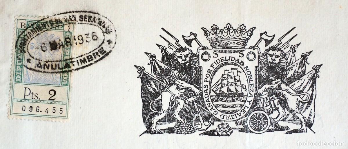 Sellos: TIMBRE/POLIZA. DIPUTACI&Oacute;N DE GUIPUZCOA