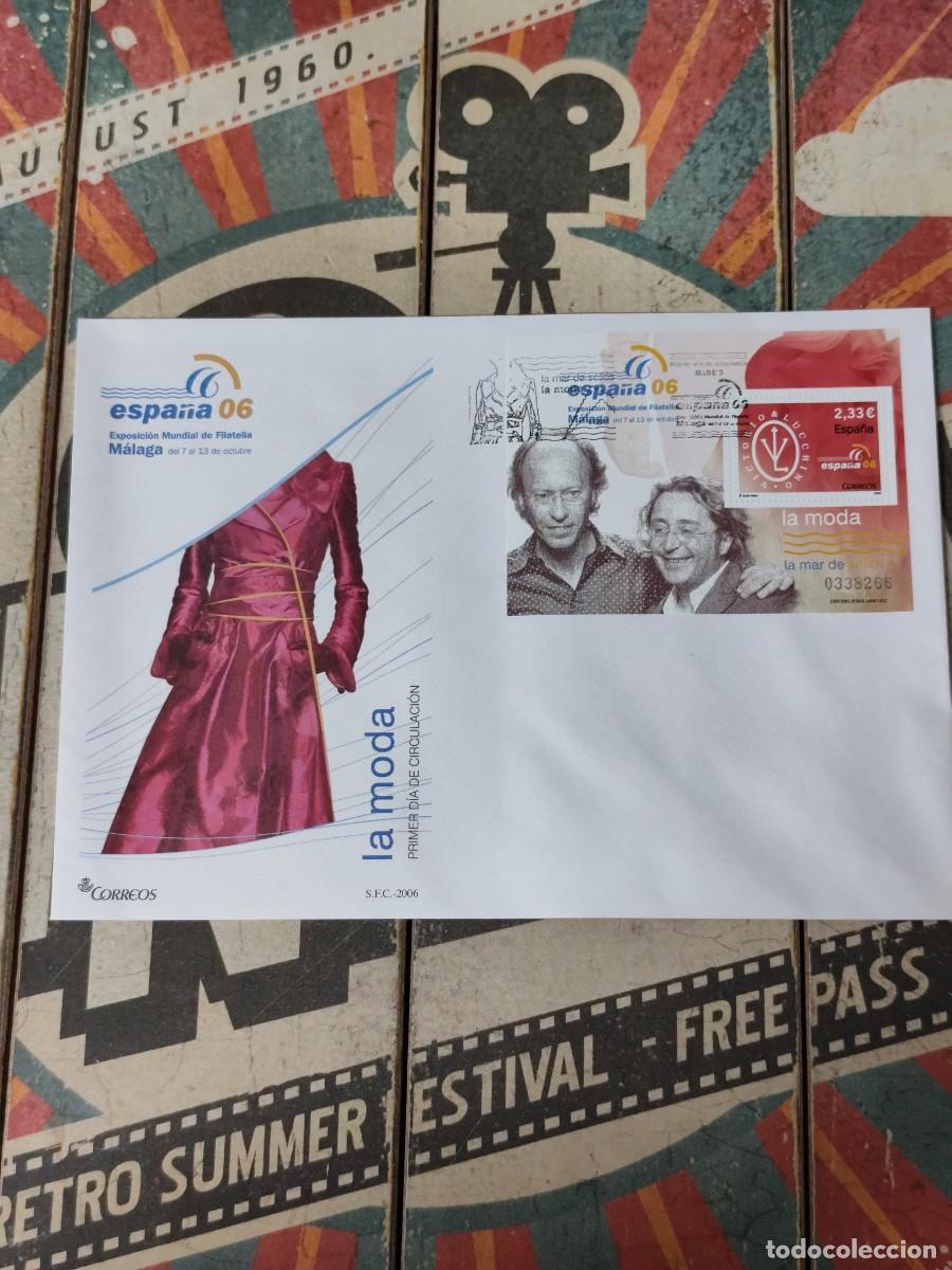 Sellos: 19 Exposici&oacute;n Mundial Filat&eacute;lica M&aacute;laga Octubre de 2006 La moda Sobre primer d&iacute;a
