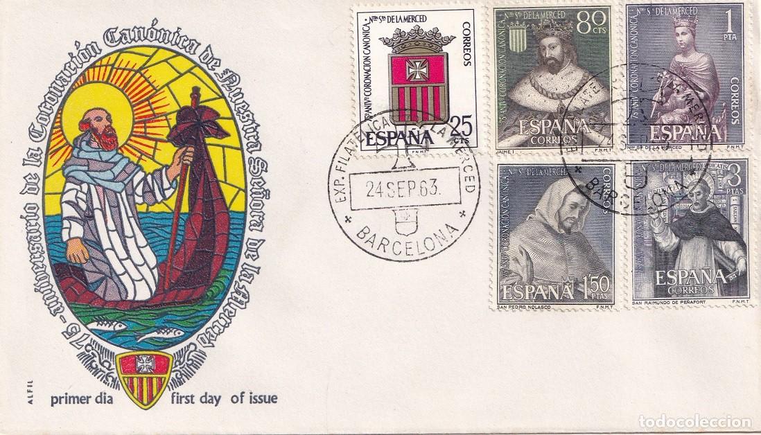 Sellos: SPD en Alfil Barcelona 1963 - 75 Aniversario de la Coronaci&oacute;n Can&oacute;nica de Nuestra Sra de la Merced