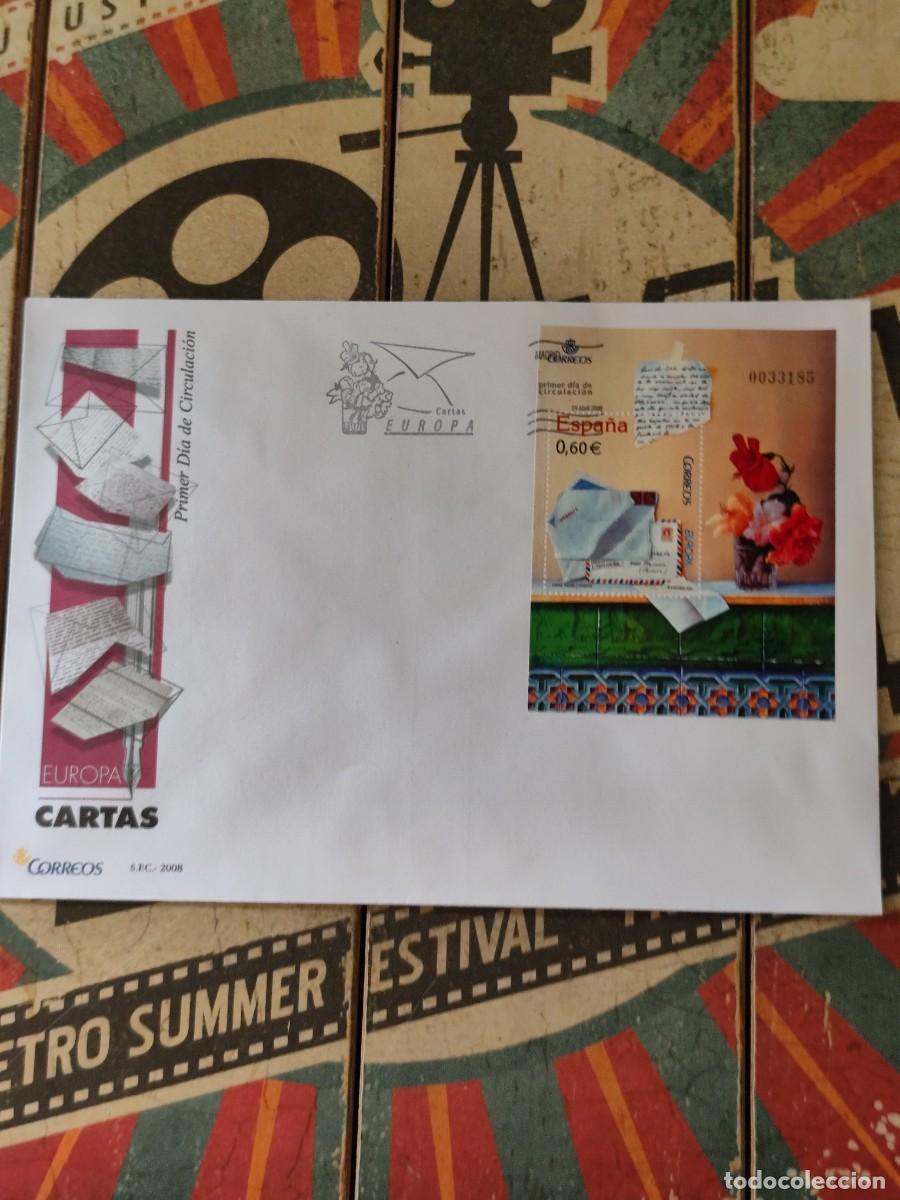 Sellos: 45 Cartas Europa 23/4/08 Sobre primer d&iacute;a