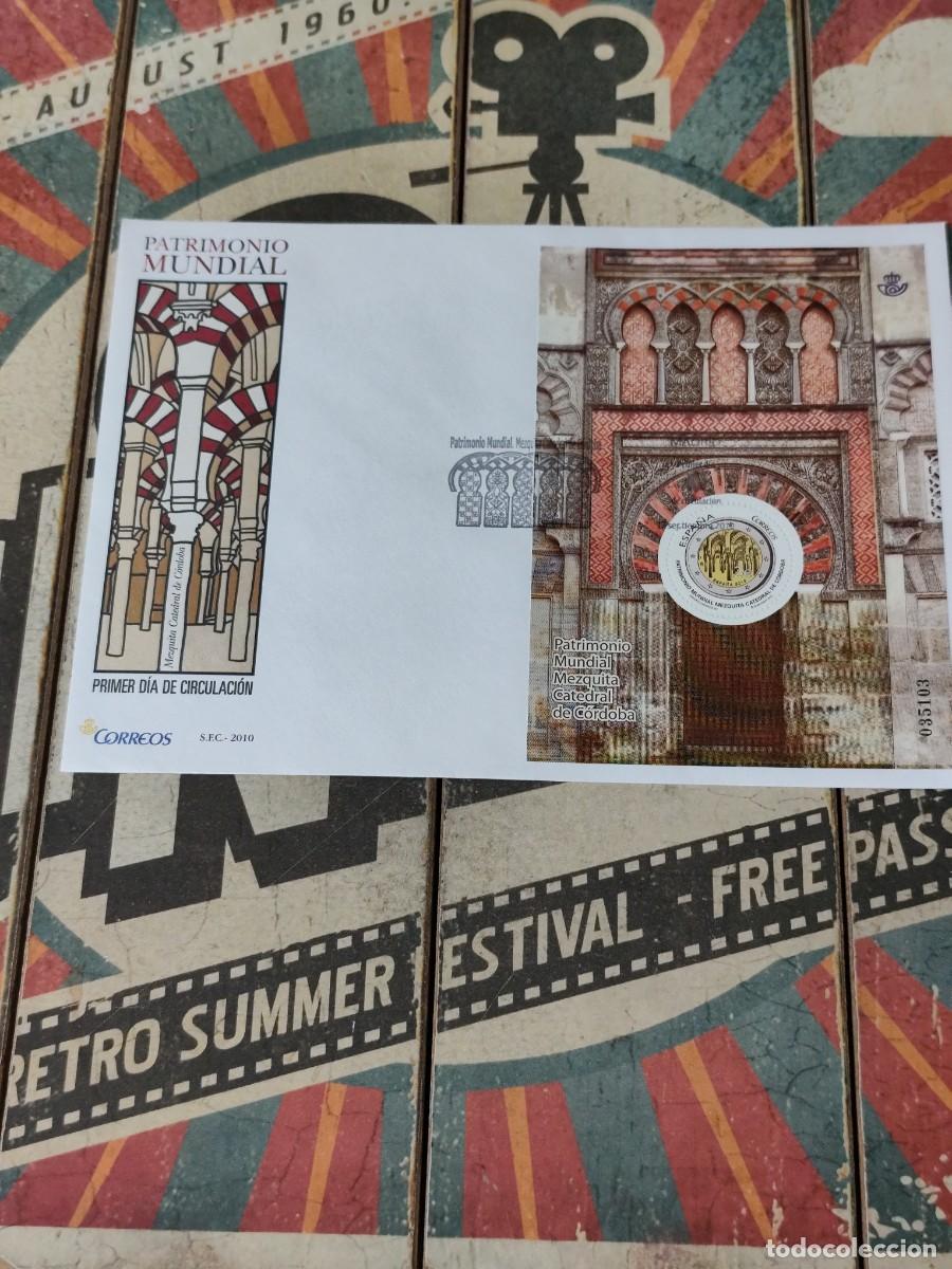 Sellos: 80 Patrimonio Mundial Mezquita Catedral de C&oacute;rdoba 17/9/10 Sobre primer d&iacute;a