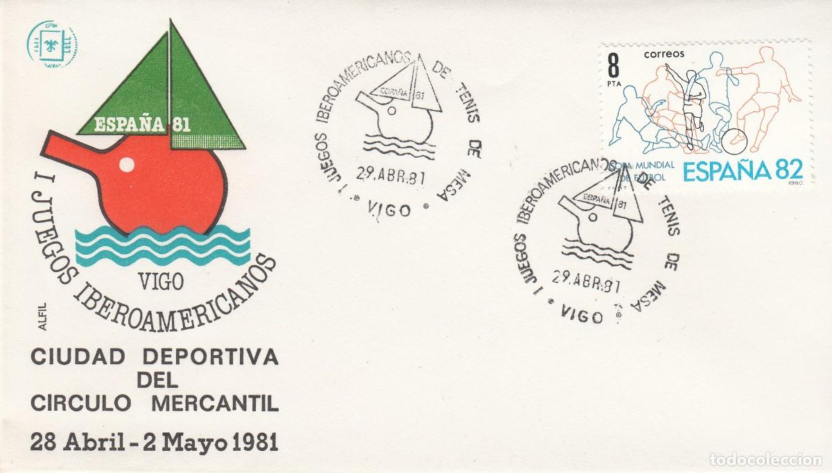 Sellos: GALICIA - MATASELLOS JUEGOS IBEROAMERICANOS - VIGO - 1981