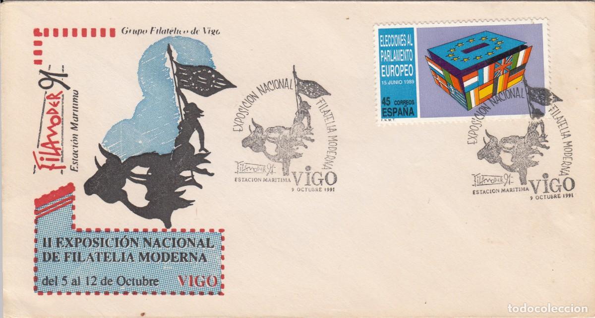 Sellos: GALICIA - MATASELLOS EXP. NACIONAL DE FILATELIA - FILAMODER 91 - VIGO - 1991
