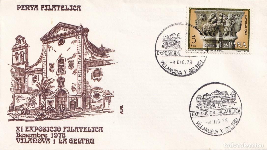 Sellos: Sobre Alfil Vilanova i la Geltr&uacute; 1978 XI Exposici&oacute; Filat&egrave;lica Penya Filat&egrave;lica - Villanueva y Geltr&uacute;