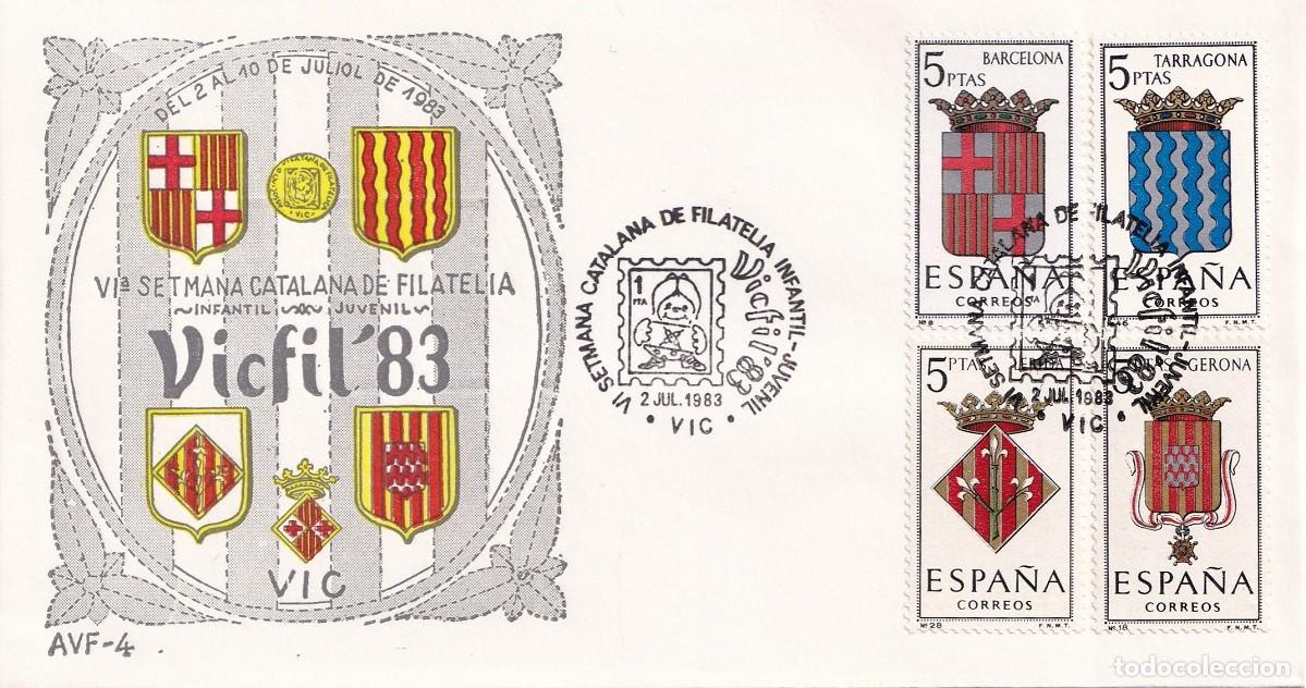 Sellos: Sobre Vic 1983 - Vicfil 83 - VI Setmana Catalana de Filat&egrave;lia Infantil Juvenil - Sense numerar