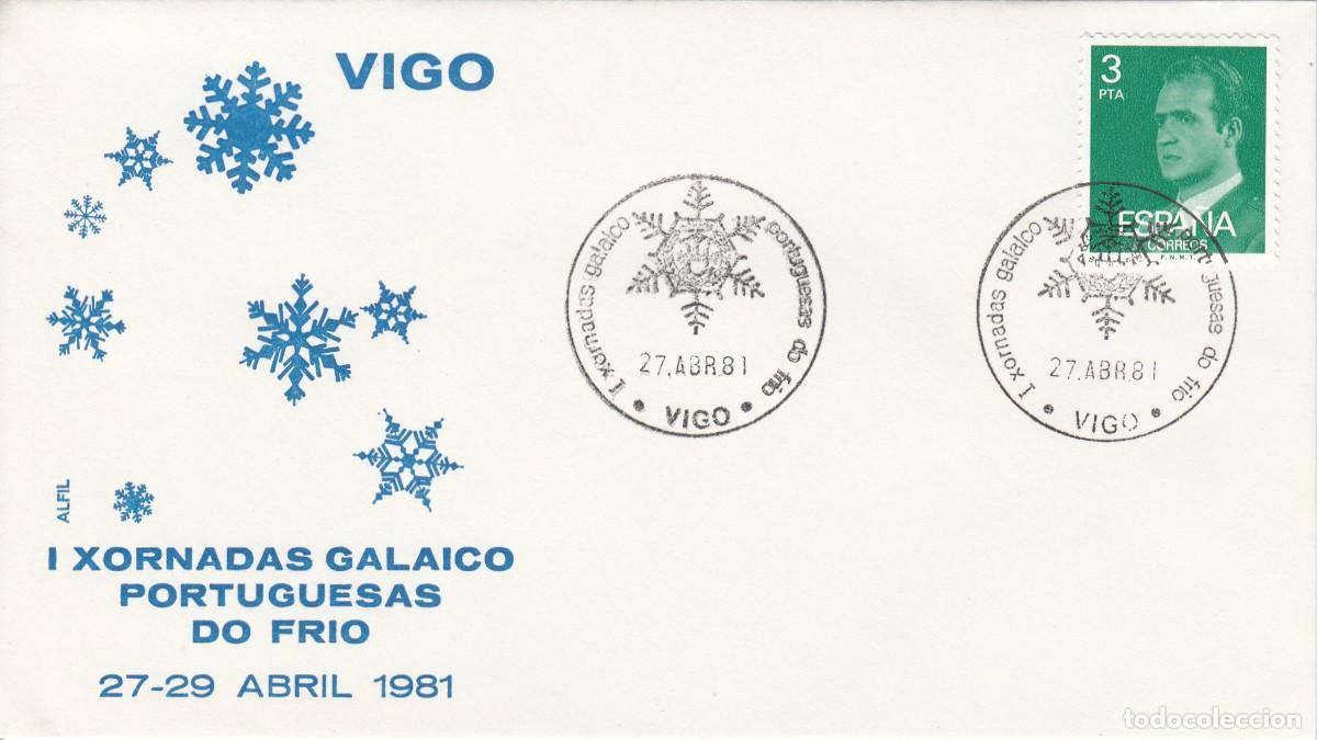Sellos: GALICIA - MATASELLOS XORNADAS GALAICO PORTUGUESAS DO FRIO - VIGO - 1981 -