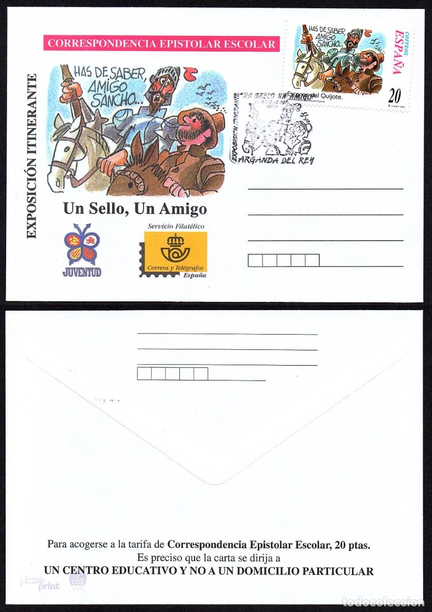 Sellos: SOBRE CORRESPONDENCIA. EPISTOLAR CON MATASELLOS EXP. ITINERANTE ARGANDA DEL REY