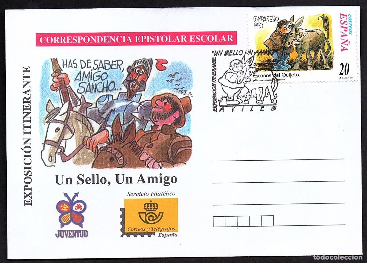 Sellos: SOBRE CORRESPONDENCIA EPISTOLAR CON MATASELLOS EXPOSICION ITINERANTE AVILES