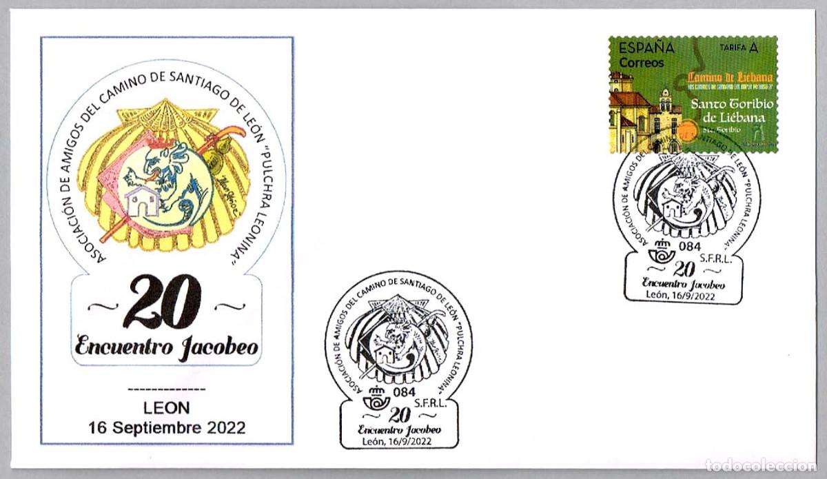 Sellos: Matasellos ENCUENTRO JACOBEO - AMIGOS DEL CAMINO DE SANTIAGO. Leon 2022