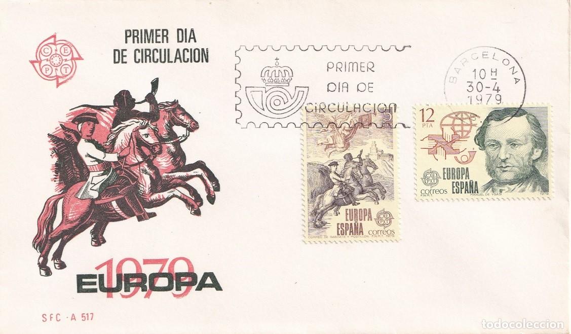 Sellos: SPD Barcelona 1979 - Europa CEPT Historia de Correos: Correo de gabinete y postill&oacute;n Manuel de Ysasi