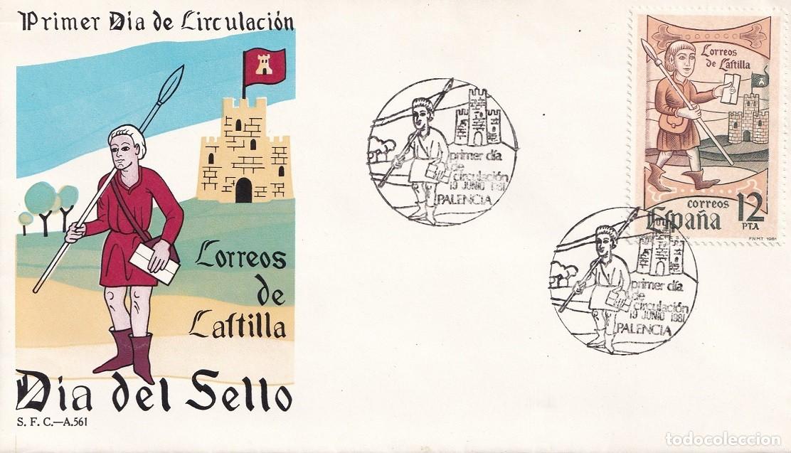 Sellos: SPD Barcelona 1981 - Correos de Castilla - D&iacute;a del sello - Primer d&iacute;a circulaci&oacute;n - FDC - Matasellos