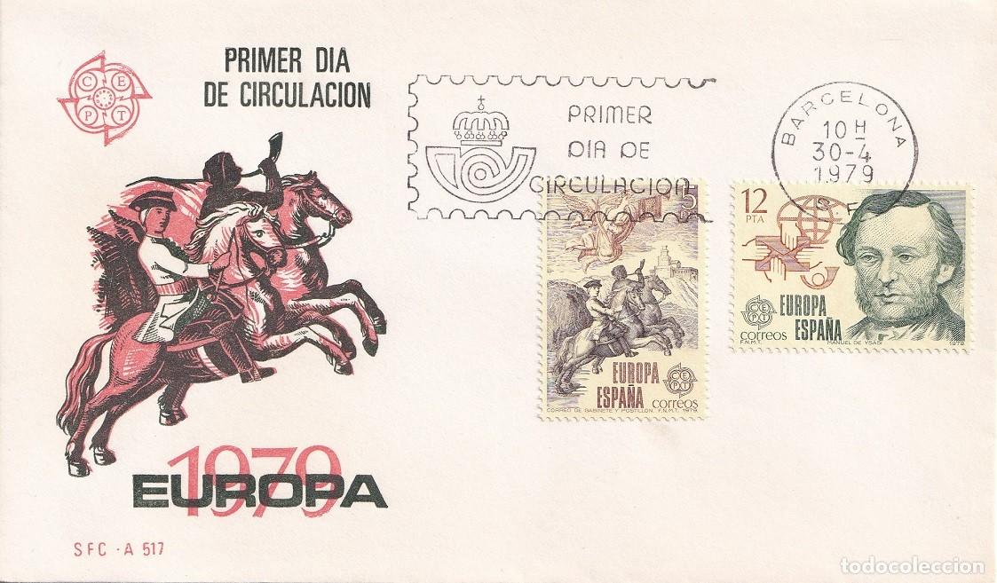 Sellos: SPD Barcelona 1979 - Europa CEPT Historia de Correos: Correo de gabinete y postill&oacute;n Manuel de Ysasi