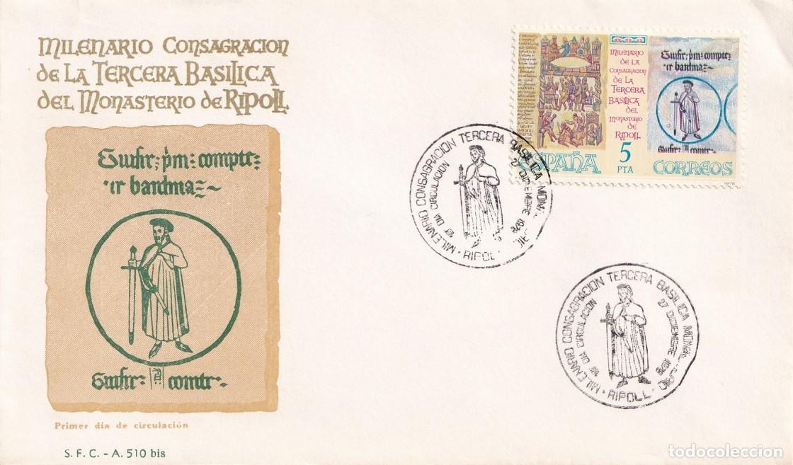 Briefmarken: SPD 1978 Milenario Consagraci&oacute;n de la Tercera Bas&iacute;lica del Monasterio de Ripoll - Miniatura d Biblia