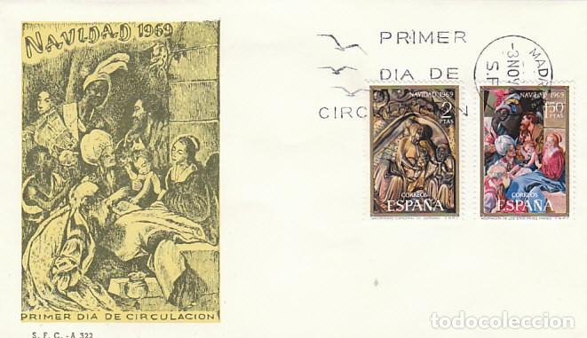 Timbres: EDIFIL 1944/45, NAVIDAD 1969 (CATEDRAL DE GERONA), PRIMER DIA DE 3-11-1969 SOBRE DEL SFC