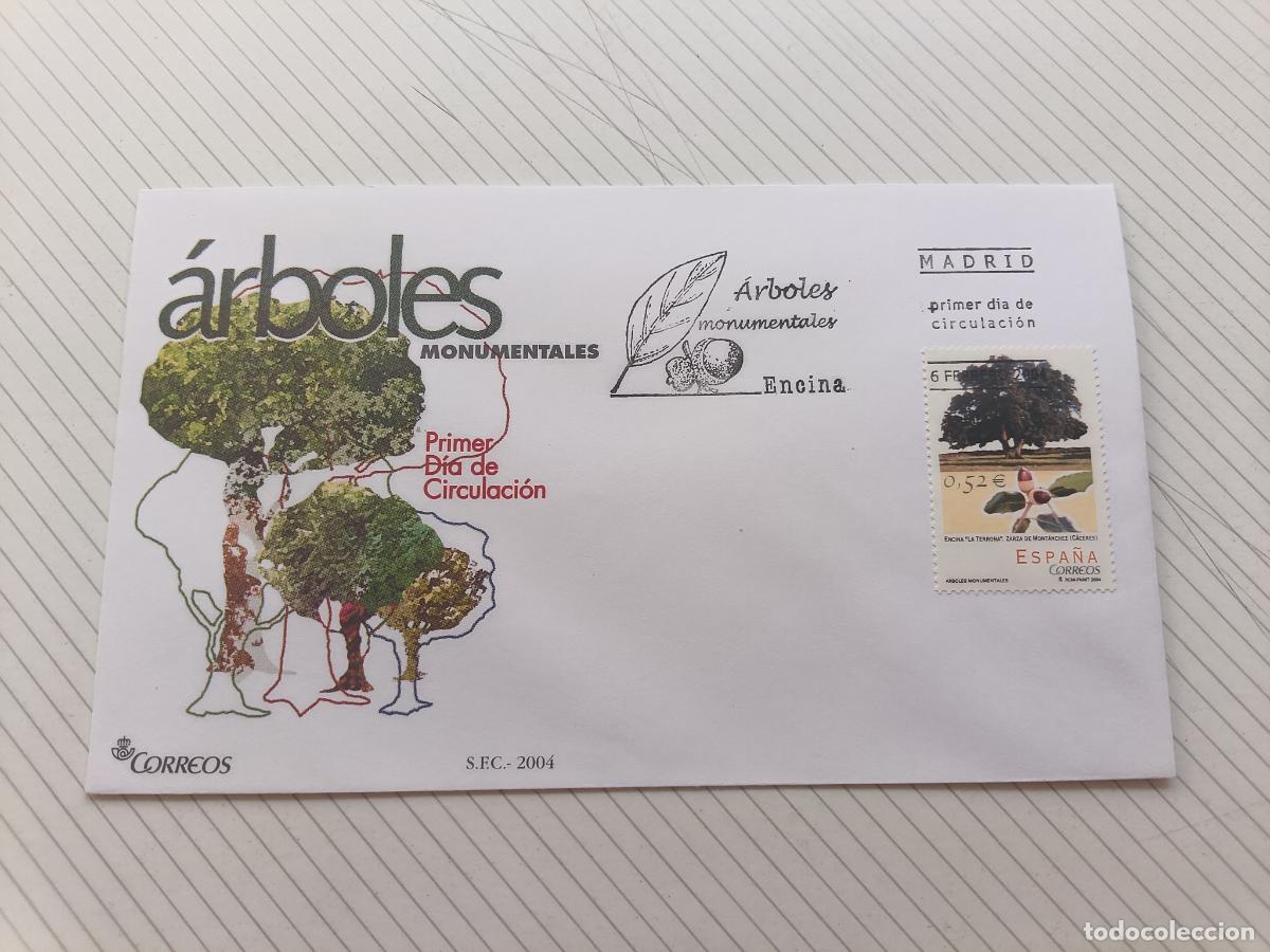 Timbres: SOBRE MATASELLO PRIMER D&Iacute;A SPD - &Aacute;rboles Monumentales