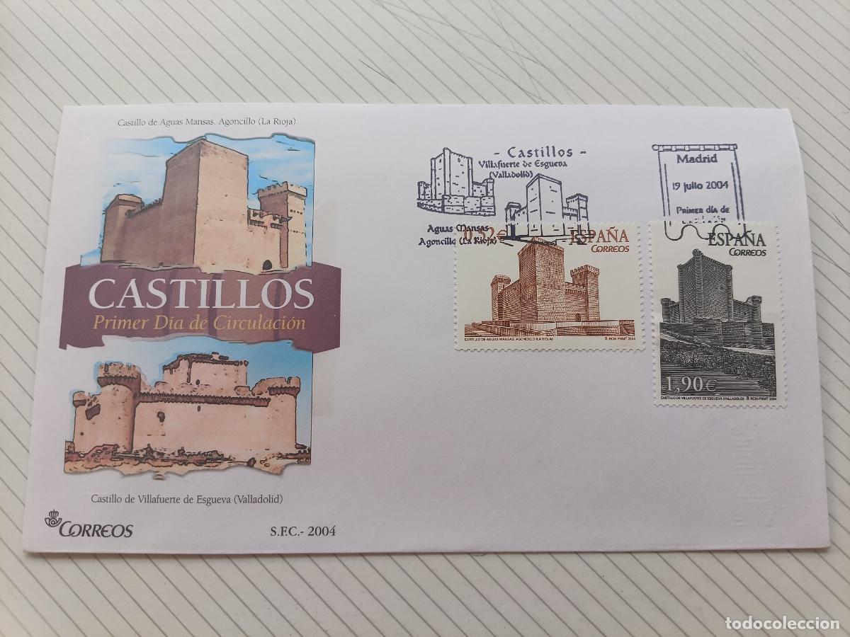 Briefmarken: SOBRE MATASELLO PRIMER D&Iacute;A SPD - Castillos. 2004
