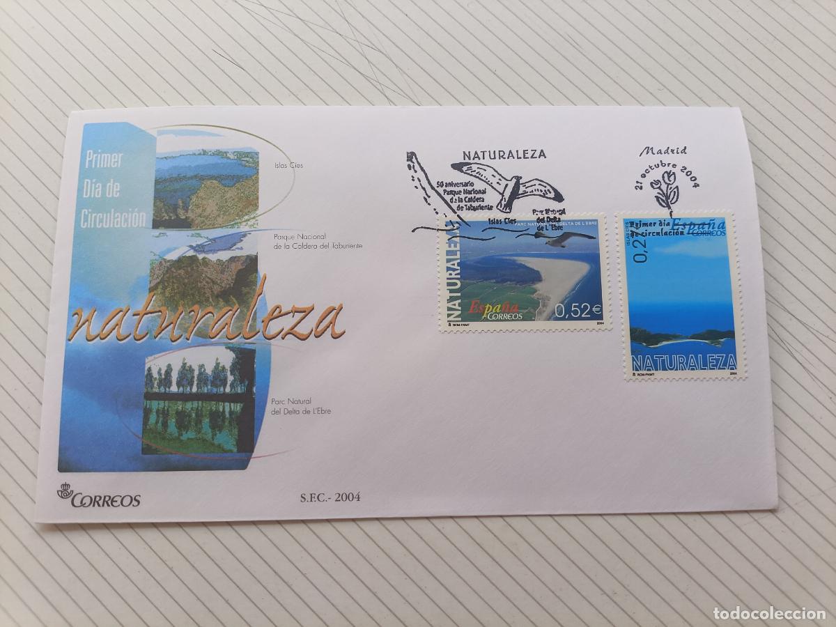 Briefmarken: SOBRE MATASELLO PRIMER D&Iacute;A SPD - Naturaleza. 2004