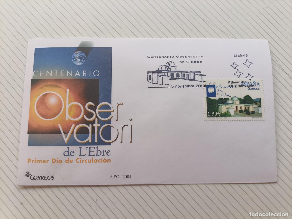 Briefmarken: SOBRE MATASELLO PRIMER D&Iacute;A SPD - Observatori de l Ebre. 2004