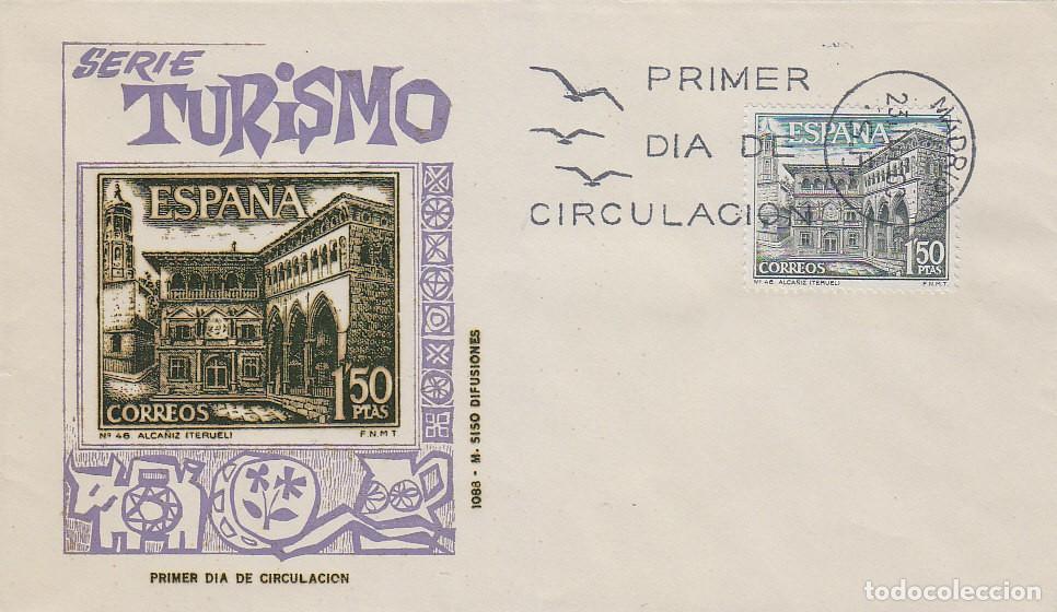 Sellos: Edifil 1936, Catedral de Murcia, primer dia de 23-7-1969, en sobre de Siso