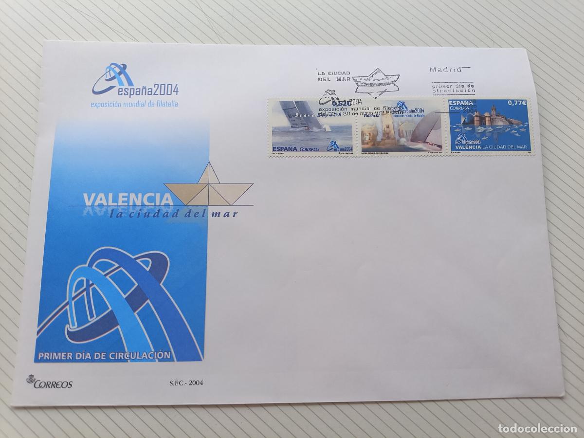 Sellos: Espa&ntilde;a. SPD 4092/93 Valencia, la Ciudad del Mar 2004