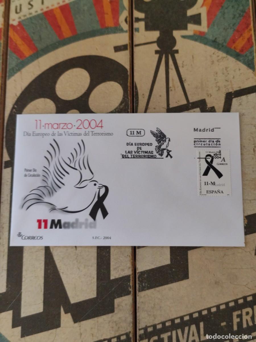 Sellos: 39 11.Marzo.2004 D&iacute;a Europeo de las v&iacute;ctimas del Terrorismo 11/3/04 Sobre primer d&iacute;a