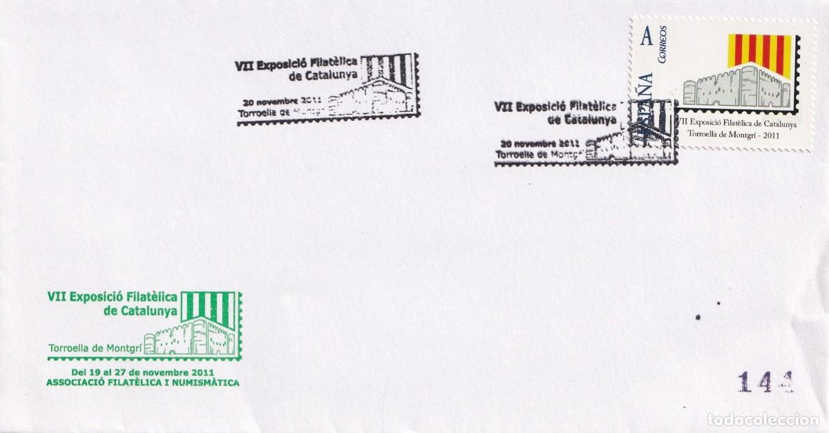 Timbres: Sobre Torroella de Montgr&iacute; 2011 - VII Exposici&oacute; Filat&egrave;lica de Catalunya - Associaci&oacute; Filat&egrave;lica i Nu