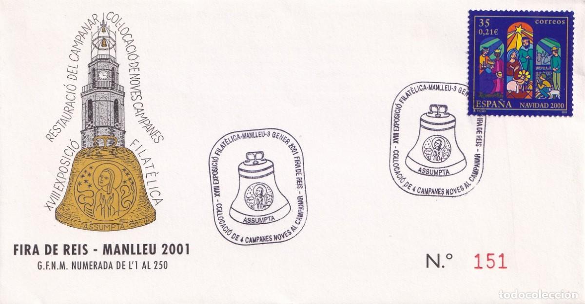 Timbres: Sobre Manlleu 2001 Fira de Reis - Restauraci&oacute; del campanar Col&middot;locaci&oacute; de noves campanes - 151/250