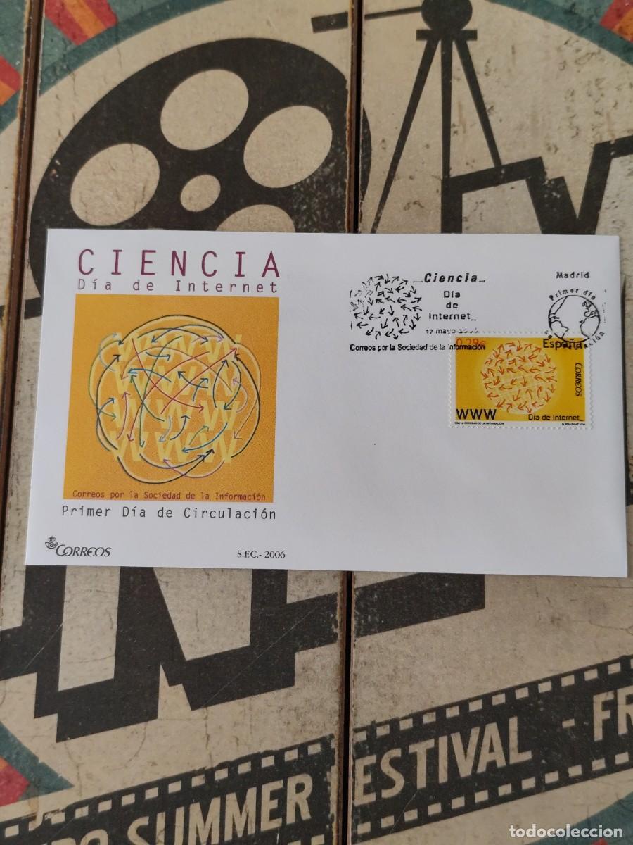 Sellos: 145 Ciencia D&iacute;a de Internet 17/5/06 Sobre primer d&iacute;a