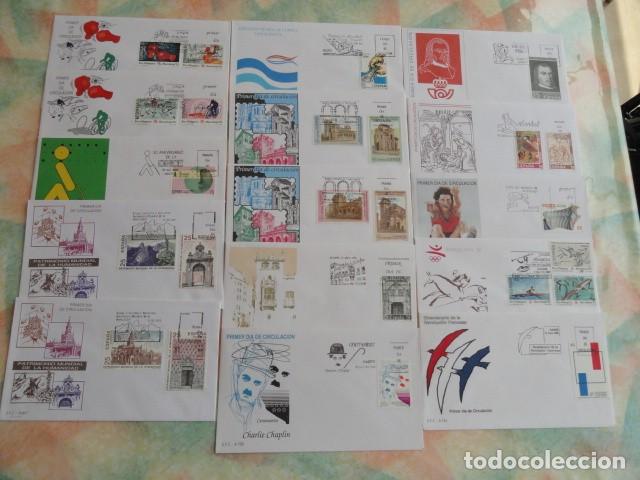 Sellos: ESPA&Ntilde;A COLECCI&Oacute;N 53 SOBRES PRIMER DIA + SERIES NUEVAS OPORTUNIDAD &Uacute;NICA