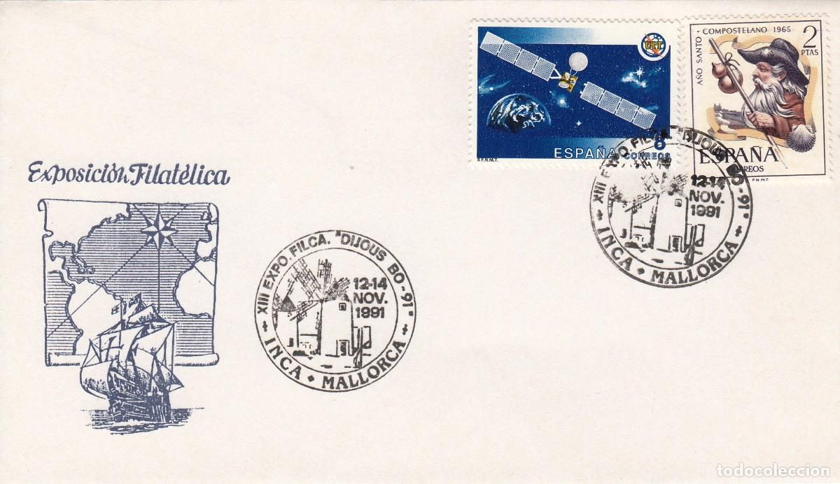 Sellos: MATASELLOS EXPOSICI&Oacute;N FILAT&Eacute;LICA DIJOUS BO -INCA - 1991