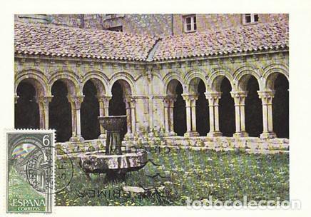 Sellos: EDIFIL 1948, MONASTERIO DE LAS HUELGAS, TARJETA MAXIMA DE 22-11-1969