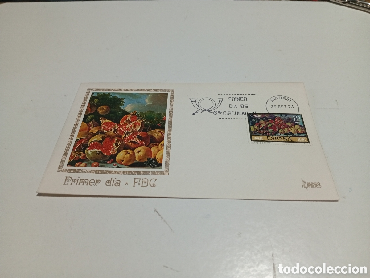 Sellos: Sobre primer d&iacute;a de circulaci&oacute;n arte bodeg&oacute;n
