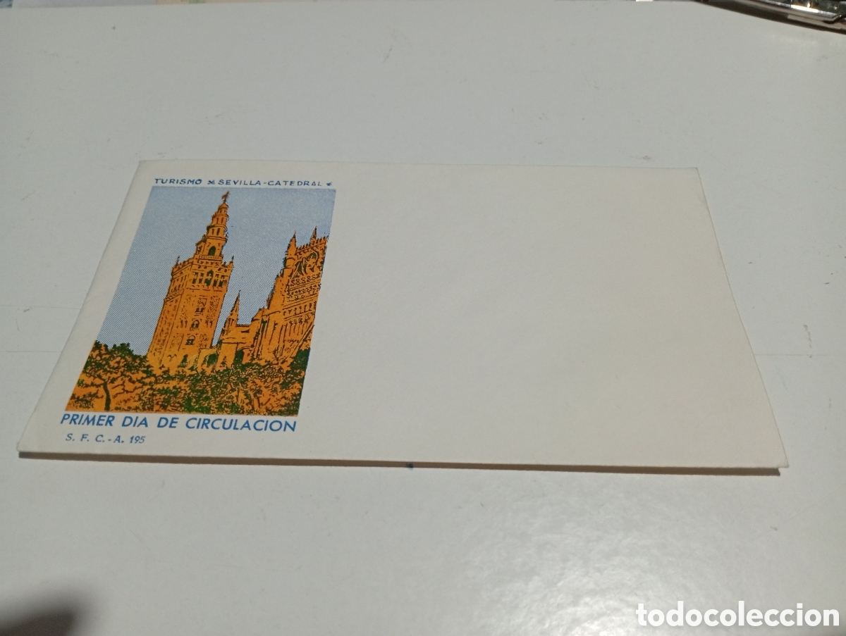 Sellos: Sobre primer d&iacute;a de circulaci&oacute;n Sevilla catedral