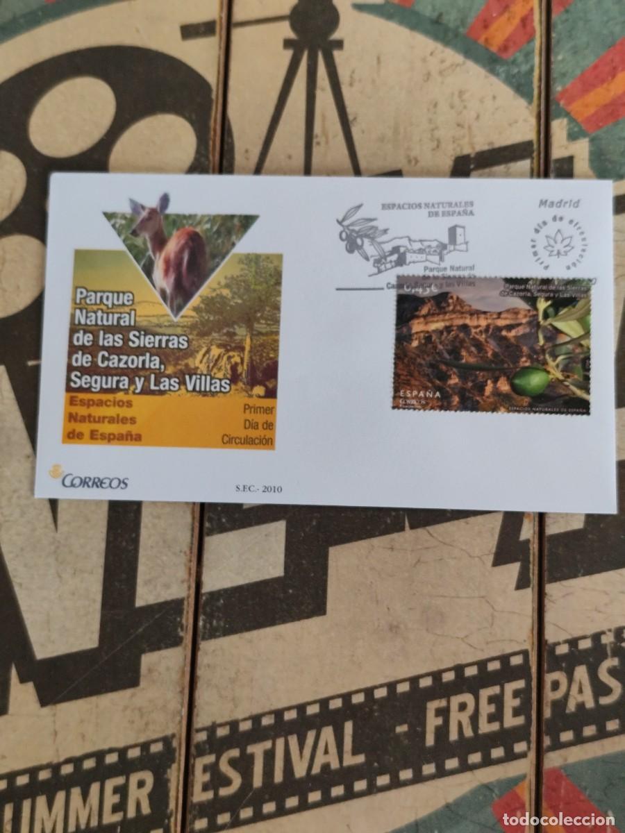 Timbres: 261Espacios Naturales de Espa&ntilde;a Parque Nacional de Sierras de Cazorla ... 20/5/10 Sobre primer d&iacute;a