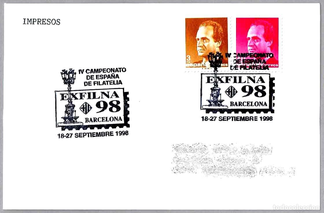 Stamps: Matasellos EXFILNA 98. Barcelona 1998