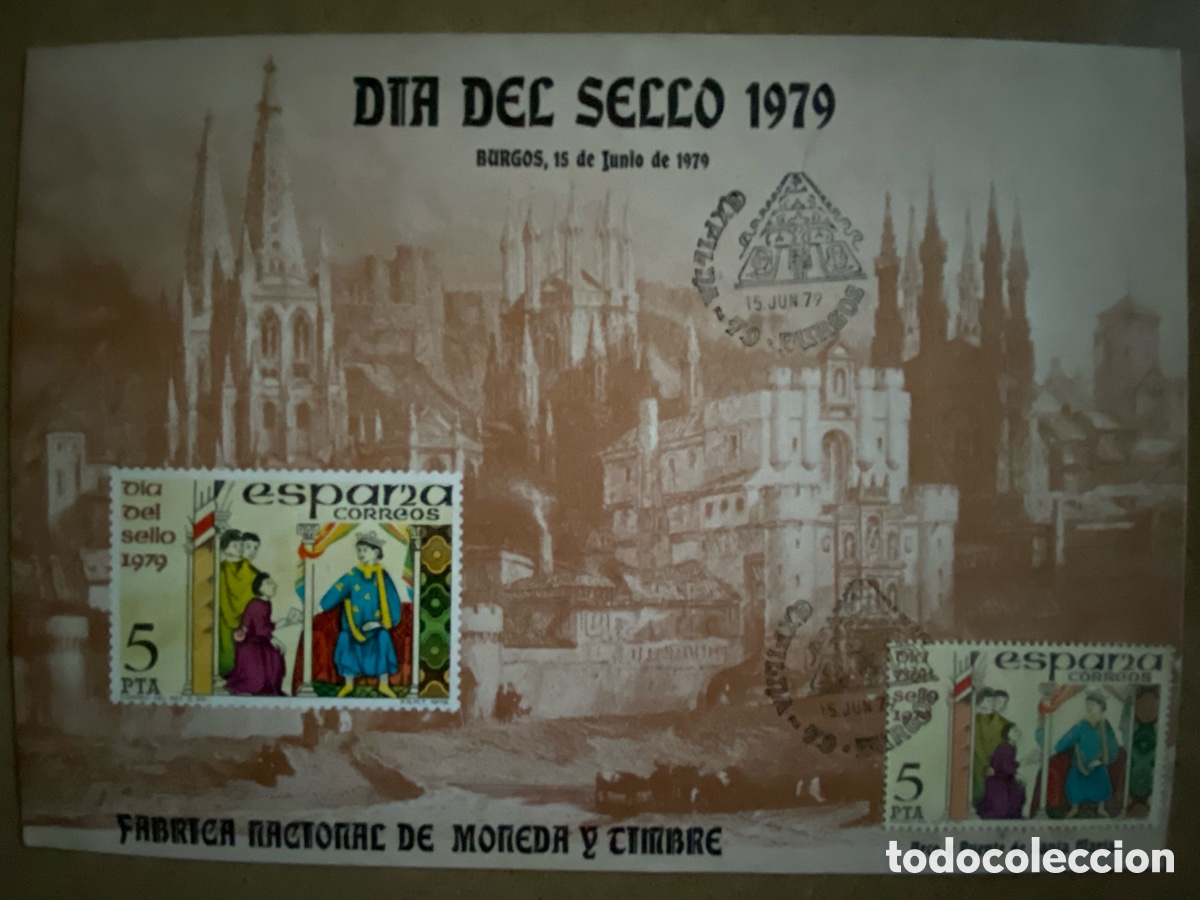 Sellos: TARJETA RECUERDO EXFILNA 79 BURGOS