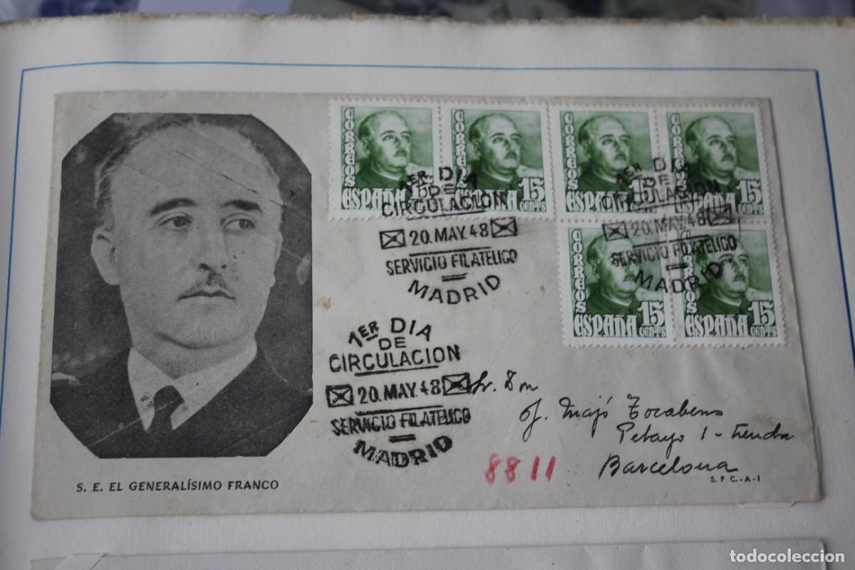 Sellos: SOBRE Y MATASELLOS PRIMER DIA DE CIRCULACION 20 MAYO 1948 - EDIF:1020( 6 VALORES)