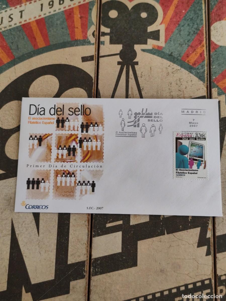 Sellos: 312 D&iacute;a del sello El asociacionismo Filat&eacute;lico espa&ntilde;ol 7/5/07 Sobre primer d&iacute;a